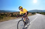 Cyclist riding a bike